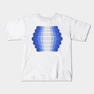 Geometric blue modern pattern Kids T-Shirt